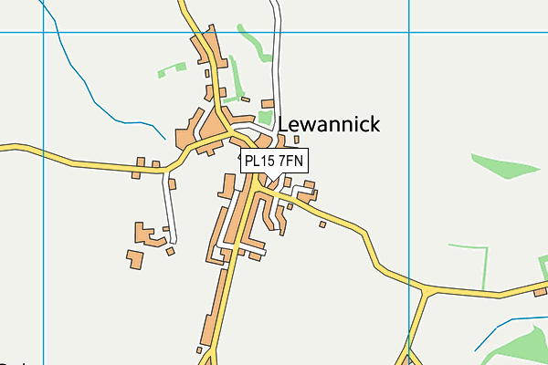 PL15 7FN map - OS VectorMap District (Ordnance Survey)