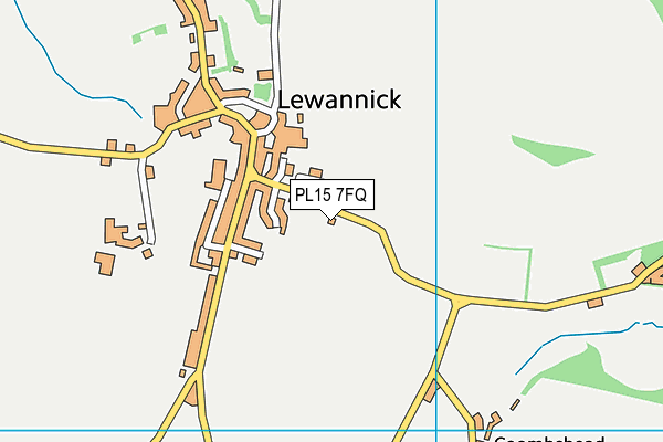 PL15 7FQ map - OS VectorMap District (Ordnance Survey)