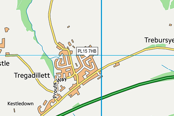 PL15 7HB map - OS VectorMap District (Ordnance Survey)