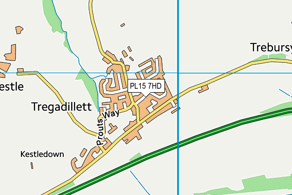 PL15 7HD map - OS VectorMap District (Ordnance Survey)