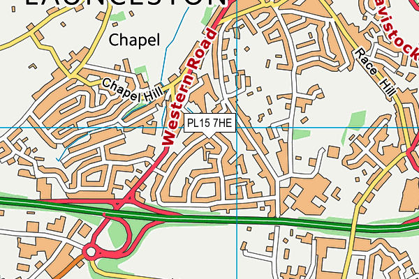 PL15 7HE map - OS VectorMap District (Ordnance Survey)