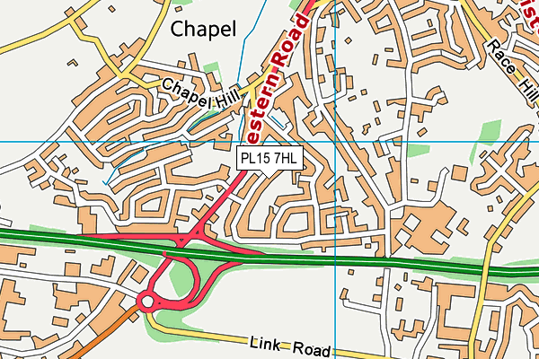 PL15 7HL map - OS VectorMap District (Ordnance Survey)