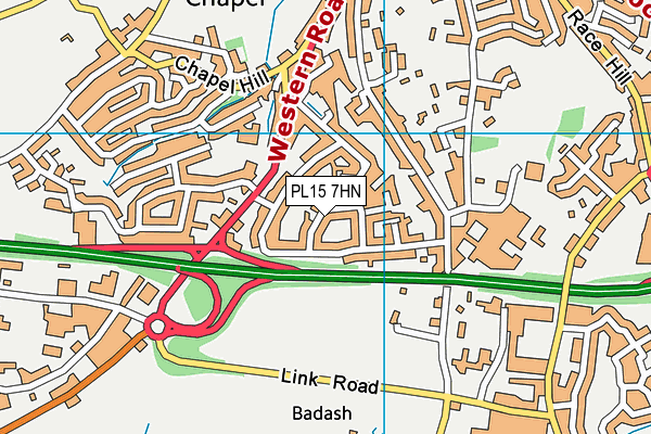 PL15 7HN map - OS VectorMap District (Ordnance Survey)