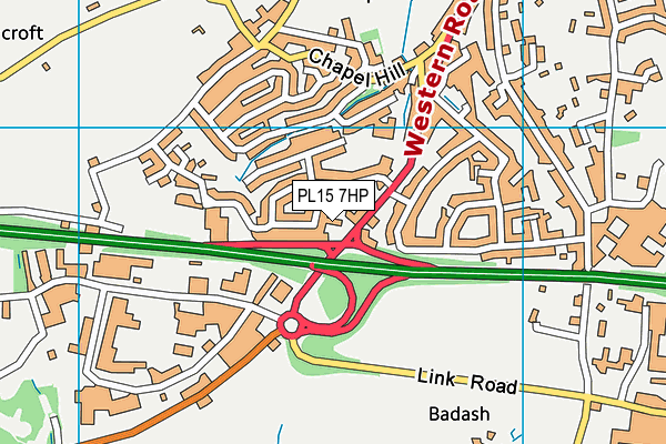 PL15 7HP map - OS VectorMap District (Ordnance Survey)