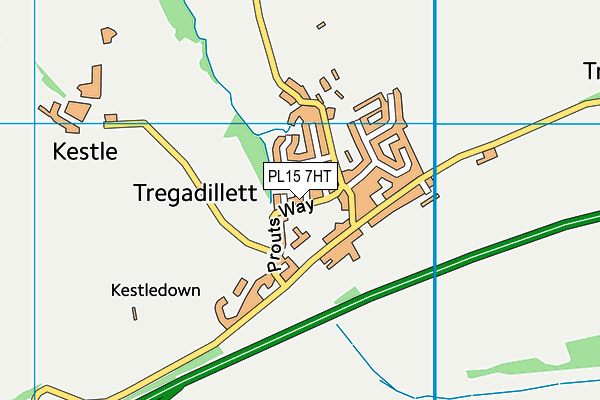 PL15 7HT map - OS VectorMap District (Ordnance Survey)