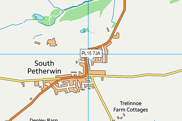 PL15 7JA map - OS VectorMap District (Ordnance Survey)