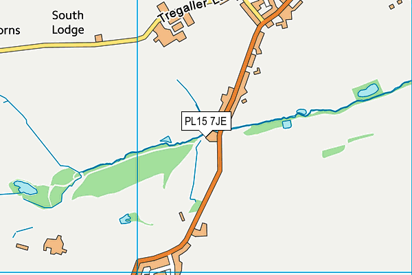 PL15 7JE map - OS VectorMap District (Ordnance Survey)