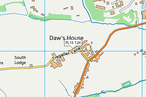 PL15 7JH map - OS VectorMap District (Ordnance Survey)