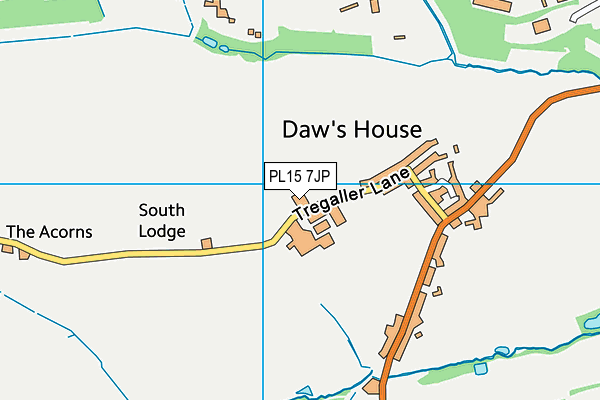 PL15 7JP map - OS VectorMap District (Ordnance Survey)