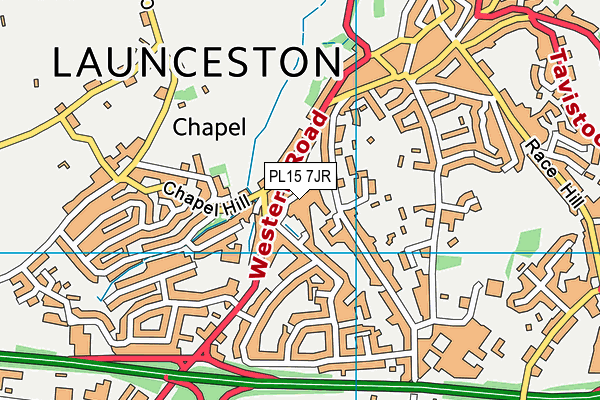 PL15 7JR map - OS VectorMap District (Ordnance Survey)