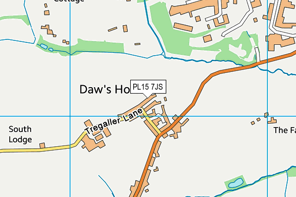 PL15 7JS map - OS VectorMap District (Ordnance Survey)