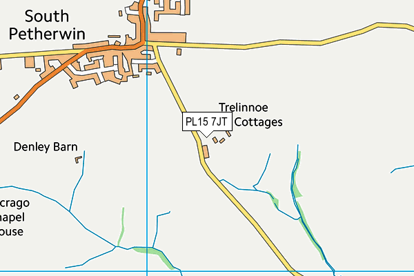 PL15 7JT map - OS VectorMap District (Ordnance Survey)