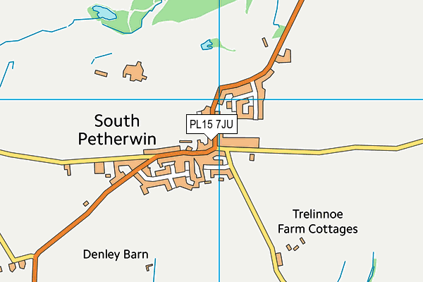 PL15 7JU map - OS VectorMap District (Ordnance Survey)