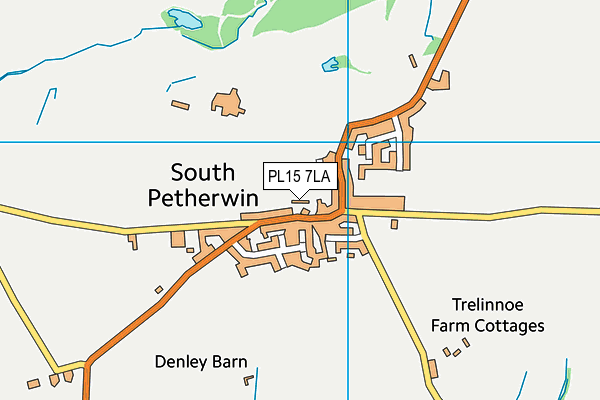 PL15 7LA map - OS VectorMap District (Ordnance Survey)