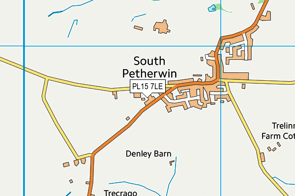 South Petherwin Community Primary School map (PL15 7LE) - OS VectorMap District (Ordnance Survey)