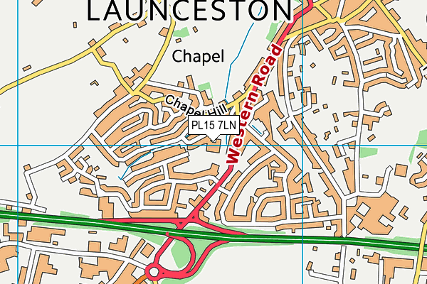 PL15 7LN map - OS VectorMap District (Ordnance Survey)