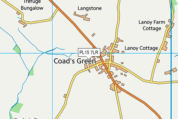 PL15 7LR map - OS VectorMap District (Ordnance Survey)