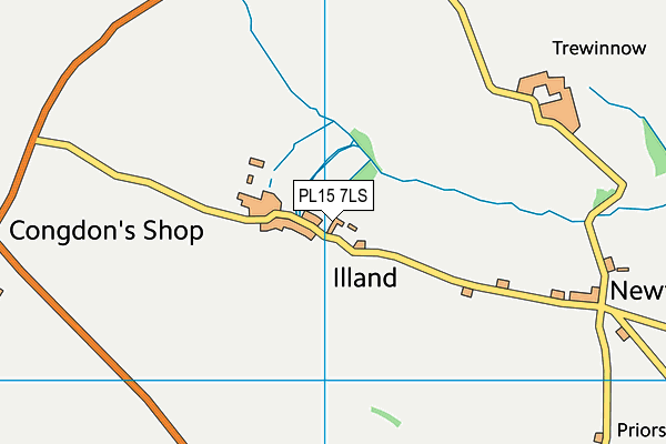 PL15 7LS map - OS VectorMap District (Ordnance Survey)