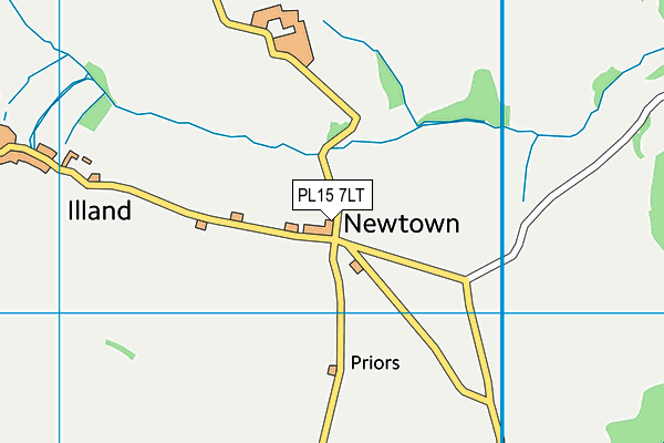 PL15 7LT map - OS VectorMap District (Ordnance Survey)