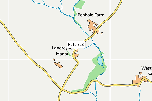 PL15 7LZ map - OS VectorMap District (Ordnance Survey)