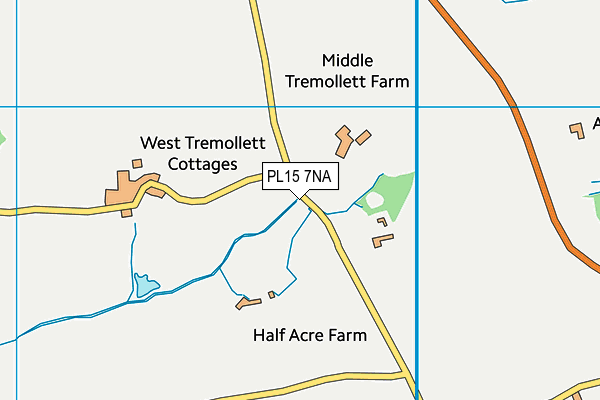 PL15 7NA map - OS VectorMap District (Ordnance Survey)