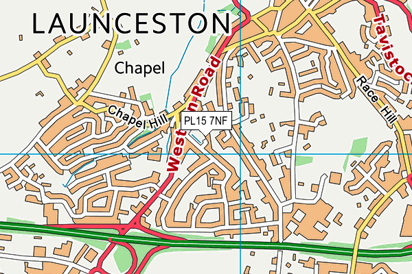 PL15 7NF map - OS VectorMap District (Ordnance Survey)