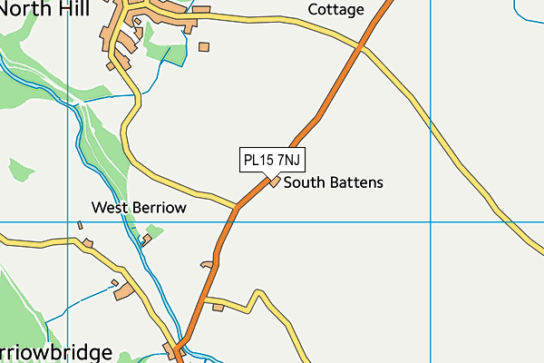 PL15 7NJ map - OS VectorMap District (Ordnance Survey)