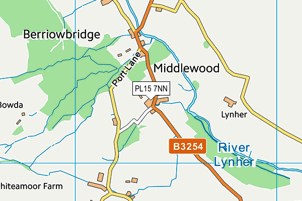 PL15 7NN map - OS VectorMap District (Ordnance Survey)