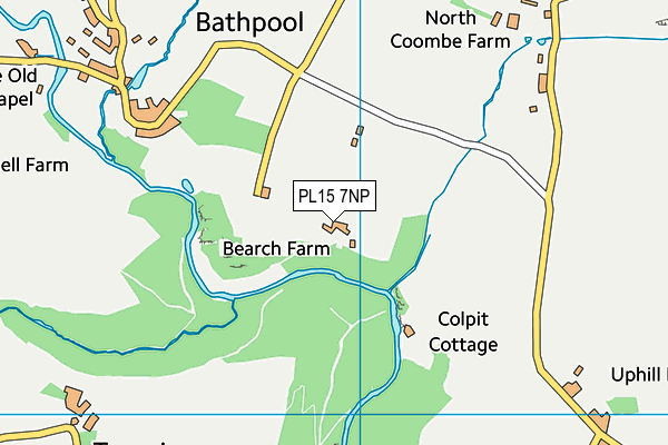 PL15 7NP map - OS VectorMap District (Ordnance Survey)