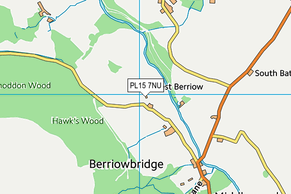 PL15 7NU map - OS VectorMap District (Ordnance Survey)