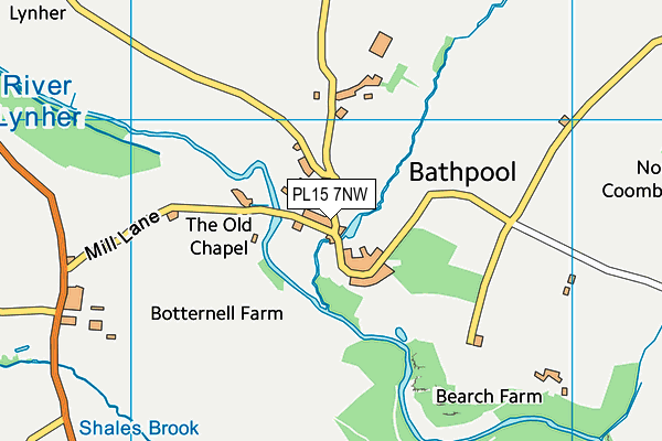 PL15 7NW map - OS VectorMap District (Ordnance Survey)