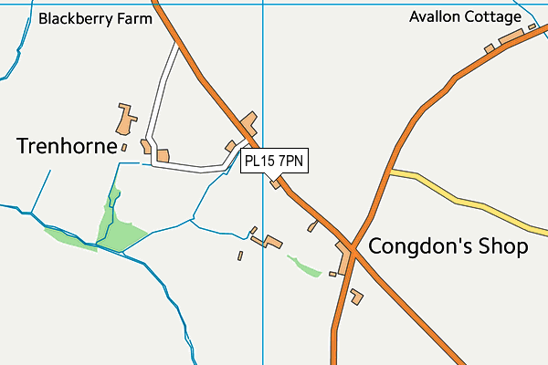 PL15 7PN map - OS VectorMap District (Ordnance Survey)