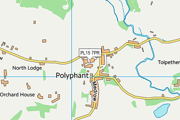 PL15 7PR map - OS VectorMap District (Ordnance Survey)