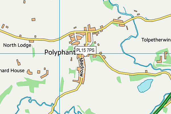 PL15 7PS map - OS VectorMap District (Ordnance Survey)