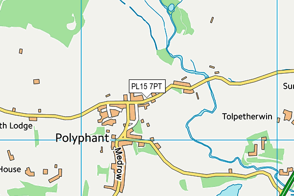PL15 7PT map - OS VectorMap District (Ordnance Survey)