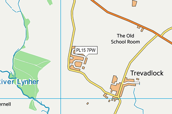 PL15 7PW map - OS VectorMap District (Ordnance Survey)