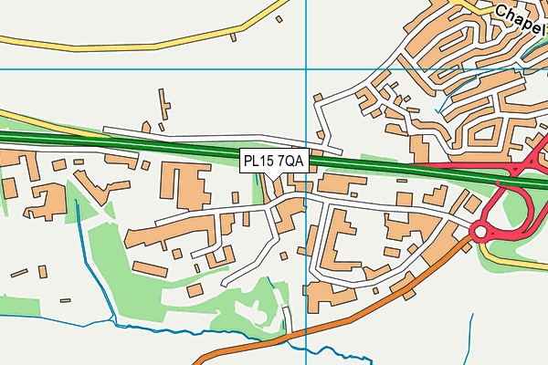 PL15 7QA map - OS VectorMap District (Ordnance Survey)