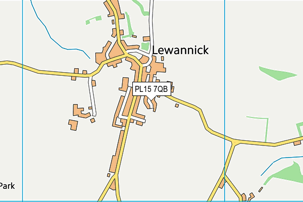 PL15 7QB map - OS VectorMap District (Ordnance Survey)