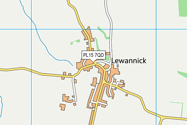 PL15 7QD map - OS VectorMap District (Ordnance Survey)