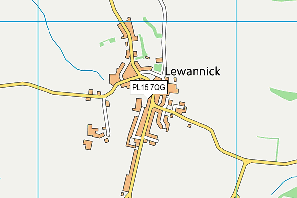 PL15 7QG map - OS VectorMap District (Ordnance Survey)