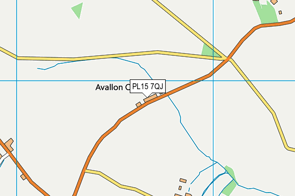 PL15 7QJ map - OS VectorMap District (Ordnance Survey)