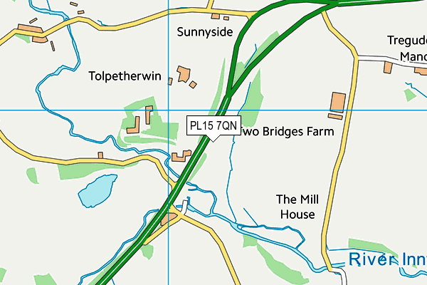 PL15 7QN map - OS VectorMap District (Ordnance Survey)