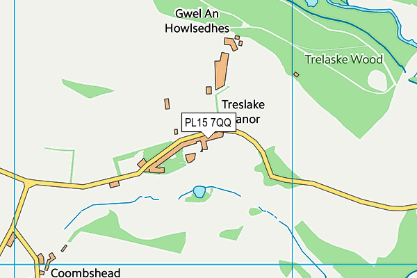 PL15 7QQ map - OS VectorMap District (Ordnance Survey)