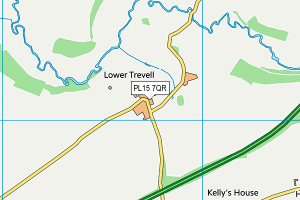 PL15 7QR map - OS VectorMap District (Ordnance Survey)