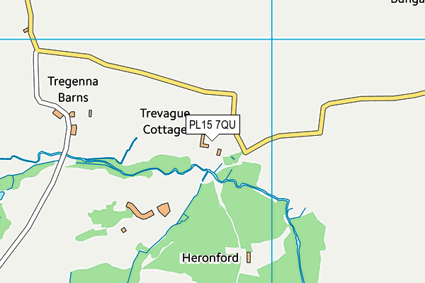 PL15 7QU map - OS VectorMap District (Ordnance Survey)