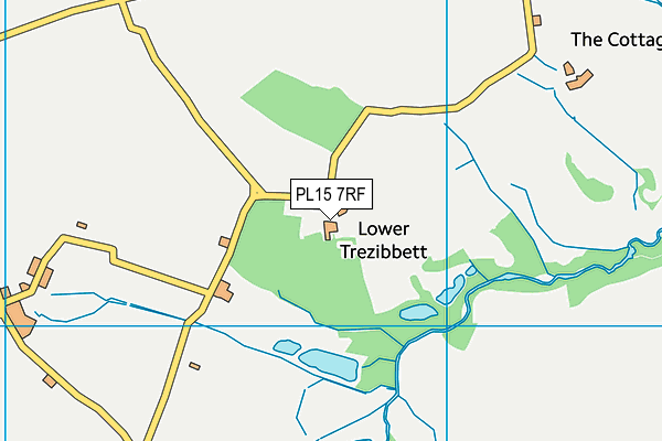 Trezibett map (PL15 7RF) - OS VectorMap District (Ordnance Survey)