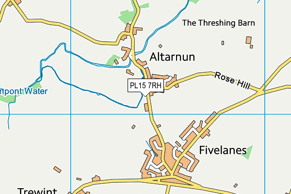 PL15 7RH map - OS VectorMap District (Ordnance Survey)