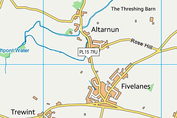 PL15 7RJ map - OS VectorMap District (Ordnance Survey)