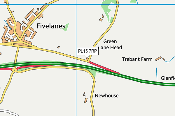 PL15 7RP map - OS VectorMap District (Ordnance Survey)