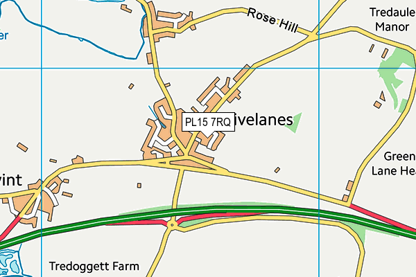 PL15 7RQ map - OS VectorMap District (Ordnance Survey)